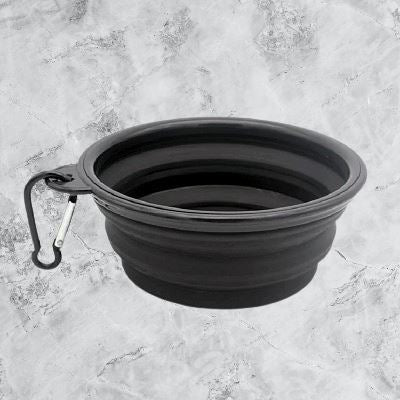 Gamelle pour Chien - SiliconeDogBowl™ - Noir - Ziggi Chien Malin