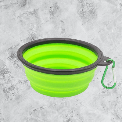 Gamelle pour Chien - SiliconeDogBowl™ - Vert - Ziggi Chien Malin