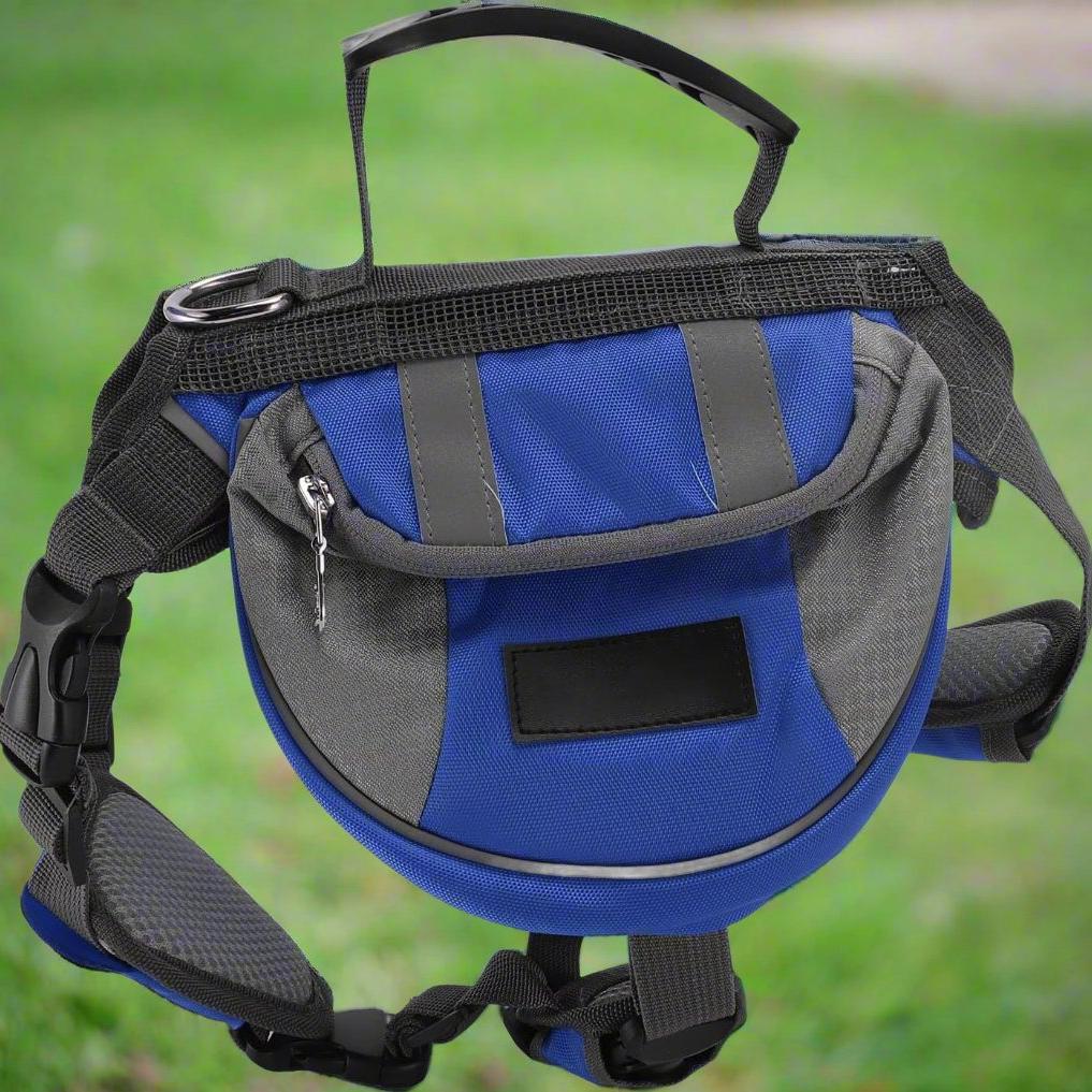 Sac de Voyage Chien - DogBackpack™ - Bleu - Ziggi Chien Malin